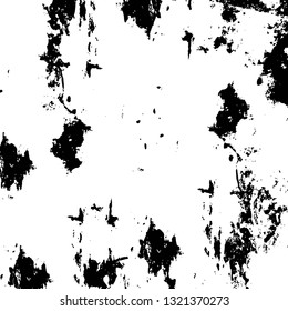 Rough, scratch, splatter grunge pattern design brush strokes. Overlay texture. Faded black-white dyed paper texture. Sketch grunge design. Use for poster, cover, banner, mock-up, stickers layout.