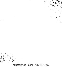 Rough, scratch, splatter grunge pattern design brush strokes. Overlay texture. Faded black-white dyed paper texture. Sketch grunge design. Use for poster, cover, banner, mock-up, stickers layout.