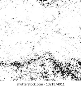 Rough, scratch, splatter grunge pattern design brush strokes. Overlay texture. Faded black-white dyed paper texture. Sketch grunge design. Use for poster, cover, banner, mock-up, stickers layout.