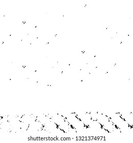 Rough, scratch, splatter grunge pattern design brush strokes. Overlay texture. Faded black-white dyed paper texture. Sketch grunge design. Use for poster, cover, banner, mock-up, stickers layout.