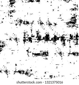 Rough, scratch, splatter grunge pattern design brush strokes. Overlay texture. Faded black-white dyed paper texture. Sketch grunge design. Use for poster, cover, banner, mock-up, stickers layout.