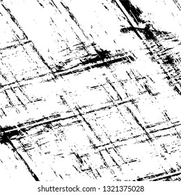 Rough, scratch, splatter grunge pattern design brush strokes. Overlay texture. Faded black-white dyed paper texture. Sketch grunge design. Use for poster, cover, banner, mock-up, stickers layout.