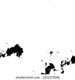 Rough, scratch, splatter grunge pattern design brush strokes. Overlay texture. Faded black-white dyed paper texture. Sketch grunge design. Use for poster, cover, banner, mock-up, stickers layout.