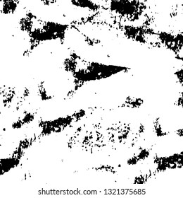 Rough, scratch, splatter grunge pattern design brush strokes. Overlay texture. Faded black-white dyed paper texture. Sketch grunge design. Use for poster, cover, banner, mock-up, stickers layout.