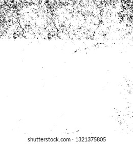 Rough, scratch, splatter grunge pattern design brush strokes. Overlay texture. Faded black-white dyed paper texture. Sketch grunge design. Use for poster, cover, banner, mock-up, stickers layout.