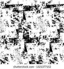 Rough, scratch, splatter grunge pattern design brush strokes. Overlay texture. Faded black-white dyed paper texture. Sketch grunge design. Use for poster, cover, banner, mock-up, stickers layout.