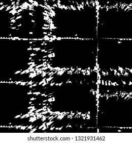 Rough, scratch, splatter grunge pattern design brush strokes. Overlay texture. Faded black-white dyed paper texture. Sketch grunge design. Use for poster, cover, banner, mock-up, stickers layout.