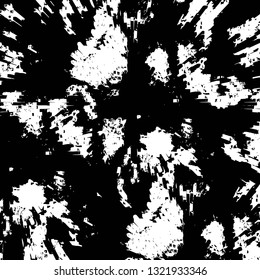 Rough, scratch, splatter grunge pattern design brush strokes. Overlay texture. Faded black-white dyed paper texture. Sketch grunge design. Use for poster, cover, banner, mock-up, stickers layout.