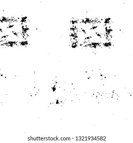 Rough, scratch, splatter grunge pattern design brush strokes. Overlay texture. Faded black-white dyed paper texture. Sketch grunge design. Use for poster, cover, banner, mock-up, stickers layout.