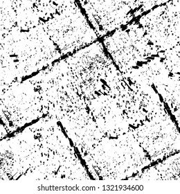 Rough, scratch, splatter grunge pattern design brush strokes. Overlay texture. Faded black-white dyed paper texture. Sketch grunge design. Use for poster, cover, banner, mock-up, stickers layout.