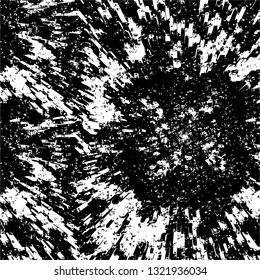 Rough, scratch, splatter grunge pattern design brush strokes. Overlay texture. Faded black-white dyed paper texture. Sketch grunge design. Use for poster, cover, banner, mock-up, stickers layout.
