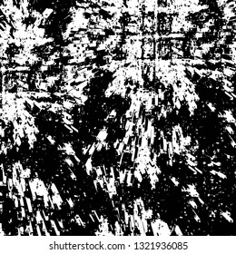 Rough, scratch, splatter grunge pattern design brush strokes. Overlay texture. Faded black-white dyed paper texture. Sketch grunge design. Use for poster, cover, banner, mock-up, stickers layout.