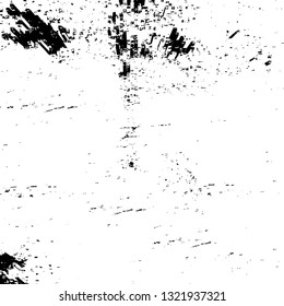 Rough, scratch, splatter grunge pattern design brush strokes. Overlay texture. Faded black-white dyed paper texture. Sketch grunge design. Use for poster, cover, banner, mock-up, stickers layout.