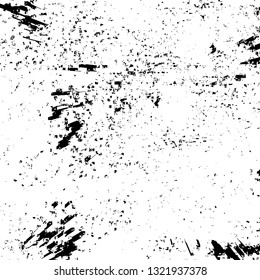 Rough, scratch, splatter grunge pattern design brush strokes. Overlay texture. Faded black-white dyed paper texture. Sketch grunge design. Use for poster, cover, banner, mock-up, stickers layout.