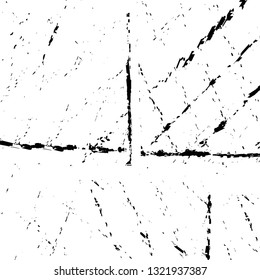 Rough, scratch, splatter grunge pattern design brush strokes. Overlay texture. Faded black-white dyed paper texture. Sketch grunge design. Use for poster, cover, banner, mock-up, stickers layout.