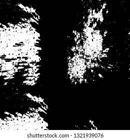 Rough, scratch, splatter grunge pattern design brush strokes. Overlay texture. Faded black-white dyed paper texture. Sketch grunge design. Use for poster, cover, banner, mock-up, stickers layout.