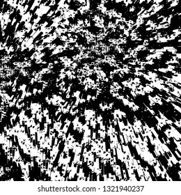 Rough, scratch, splatter grunge pattern design brush strokes. Overlay texture. Faded black-white dyed paper texture. Sketch grunge design. Use for poster, cover, banner, mock-up, stickers layout.