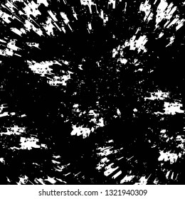 Rough, scratch, splatter grunge pattern design brush strokes. Overlay texture. Faded black-white dyed paper texture. Sketch grunge design. Use for poster, cover, banner, mock-up, stickers layout.