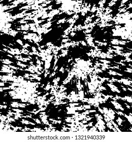 Rough, scratch, splatter grunge pattern design brush strokes. Overlay texture. Faded black-white dyed paper texture. Sketch grunge design. Use for poster, cover, banner, mock-up, stickers layout.