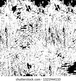 Rough, scratch, splatter grunge pattern design brush strokes. Overlay texture. Faded black-white dyed paper texture. Sketch grunge design. Use for poster, cover, banner, mock-up, stickers layout.