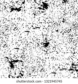 Rough, scratch, splatter grunge pattern design brush strokes. Overlay texture. Faded black-white dyed paper texture. Sketch grunge design. Use for poster, cover, banner, mock-up, stickers layout.
