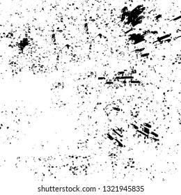 Rough, scratch, splatter grunge pattern design brush strokes. Overlay texture. Faded black-white dyed paper texture. Sketch grunge design. Use for poster, cover, banner, mock-up, stickers layout.