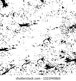 Rough, scratch, splatter grunge pattern design brush strokes. Overlay texture. Faded black-white dyed paper texture. Sketch grunge design. Use for poster, cover, banner, mock-up, stickers layout.