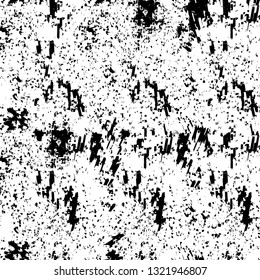 Rough, scratch, splatter grunge pattern design brush strokes. Overlay texture. Faded black-white dyed paper texture. Sketch grunge design. Use for poster, cover, banner, mock-up, stickers layout.