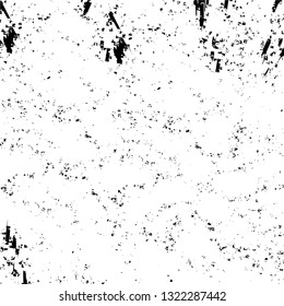 Rough, scratch, splatter grunge pattern design brush strokes. Overlay texture. Faded black-white dyed paper texture. Sketch grunge design. Use for poster, cover, banner, mock-up, stickers layout.