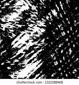 Rough, scratch, splatter grunge pattern design brush strokes. Overlay texture. Faded black-white dyed paper texture. Sketch grunge design. Use for poster, cover, banner, mock-up, stickers layout.