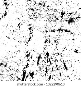 Rough, scratch, splatter grunge pattern design brush strokes. Overlay texture. Faded black-white dyed paper texture. Sketch grunge design. Use for poster, cover, banner, mock-up, stickers layout.