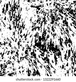 Rough, scratch, splatter grunge pattern design brush strokes. Overlay texture. Faded black-white dyed paper texture. Sketch grunge design. Use for poster, cover, banner, mock-up, stickers layout.