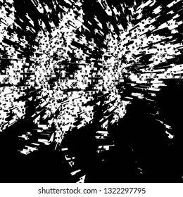 Rough, scratch, splatter grunge pattern design brush strokes. Overlay texture. Faded black-white dyed paper texture. Sketch grunge design. Use for poster, cover, banner, mock-up, stickers layout.