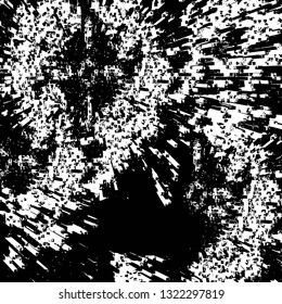 Rough, scratch, splatter grunge pattern design brush strokes. Overlay texture. Faded black-white dyed paper texture. Sketch grunge design. Use for poster, cover, banner, mock-up, stickers layout.