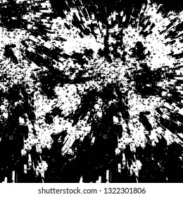 Rough, scratch, splatter grunge pattern design brush strokes. Overlay texture. Faded black-white dyed paper texture. Sketch grunge design. Use for poster, cover, banner, mock-up, stickers layout.