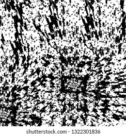 Rough, scratch, splatter grunge pattern design brush strokes. Overlay texture. Faded black-white dyed paper texture. Sketch grunge design. Use for poster, cover, banner, mock-up, stickers layout.