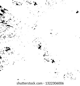 Rough, scratch, splatter grunge pattern design brush strokes. Overlay texture. Faded black-white dyed paper texture. Sketch grunge design. Use for poster, cover, banner, mock-up, stickers layout.