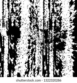 Rough, scratch, splatter grunge pattern design brush strokes. Overlay texture. Faded black-white dyed paper texture. Sketch grunge design. Use for poster, cover, banner, mock-up, stickers layout.