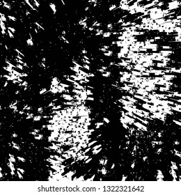 Rough, scratch, splatter grunge pattern design brush strokes. Overlay texture. Faded black-white dyed paper texture. Sketch grunge design. Use for poster, cover, banner, mock-up, stickers layout.