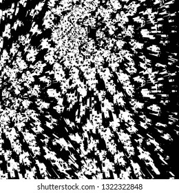 Rough, scratch, splatter grunge pattern design brush strokes. Overlay texture. Faded black-white dyed paper texture. Sketch grunge design. Use for poster, cover, banner, mock-up, stickers layout.