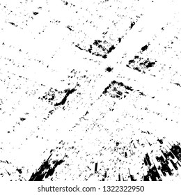 Rough, scratch, splatter grunge pattern design brush strokes. Overlay texture. Faded black-white dyed paper texture. Sketch grunge design. Use for poster, cover, banner, mock-up, stickers layout.