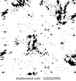 Rough, scratch, splatter grunge pattern design brush strokes. Overlay texture. Faded black-white dyed paper texture. Sketch grunge design. Use for poster, cover, banner, mock-up, stickers layout.