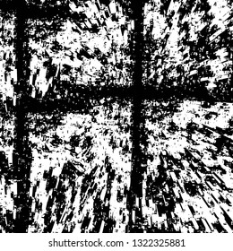 Rough, scratch, splatter grunge pattern design brush strokes. Overlay texture. Faded black-white dyed paper texture. Sketch grunge design. Use for poster, cover, banner, mock-up, stickers layout.