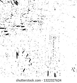 Rough, scratch, splatter grunge pattern design brush strokes. Overlay texture. Faded black-white dyed paper texture. Sketch grunge design. Use for poster, cover, banner, mock-up, stickers layout.