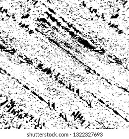 Rough, scratch, splatter grunge pattern design brush strokes. Overlay texture. Faded black-white dyed paper texture. Sketch grunge design. Use for poster, cover, banner, mock-up, stickers layout.