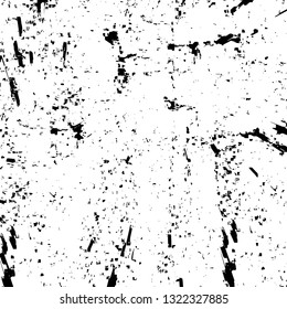 Rough, scratch, splatter grunge pattern design brush strokes. Overlay texture. Faded black-white dyed paper texture. Sketch grunge design. Use for poster, cover, banner, mock-up, stickers layout.