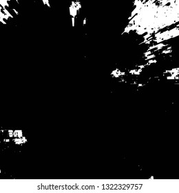 Rough, scratch, splatter grunge pattern design brush strokes. Overlay texture. Faded black-white dyed paper texture. Sketch grunge design. Use for poster, cover, banner, mock-up, stickers layout.