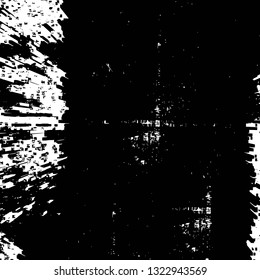 Rough, scratch, splatter grunge pattern design brush strokes. Overlay texture. Faded black-white dyed paper texture. Sketch grunge design. Use for poster, cover, banner, mock-up, stickers layout.