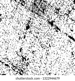 Rough, scratch, splatter grunge pattern design brush strokes. Overlay texture. Faded black-white dyed paper texture. Sketch grunge design. Use for poster, cover, banner, mock-up, stickers layout.