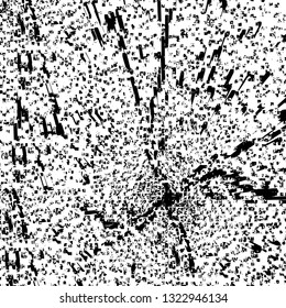 Rough, scratch, splatter grunge pattern design brush strokes. Overlay texture. Faded black-white dyed paper texture. Sketch grunge design. Use for poster, cover, banner, mock-up, stickers layout.